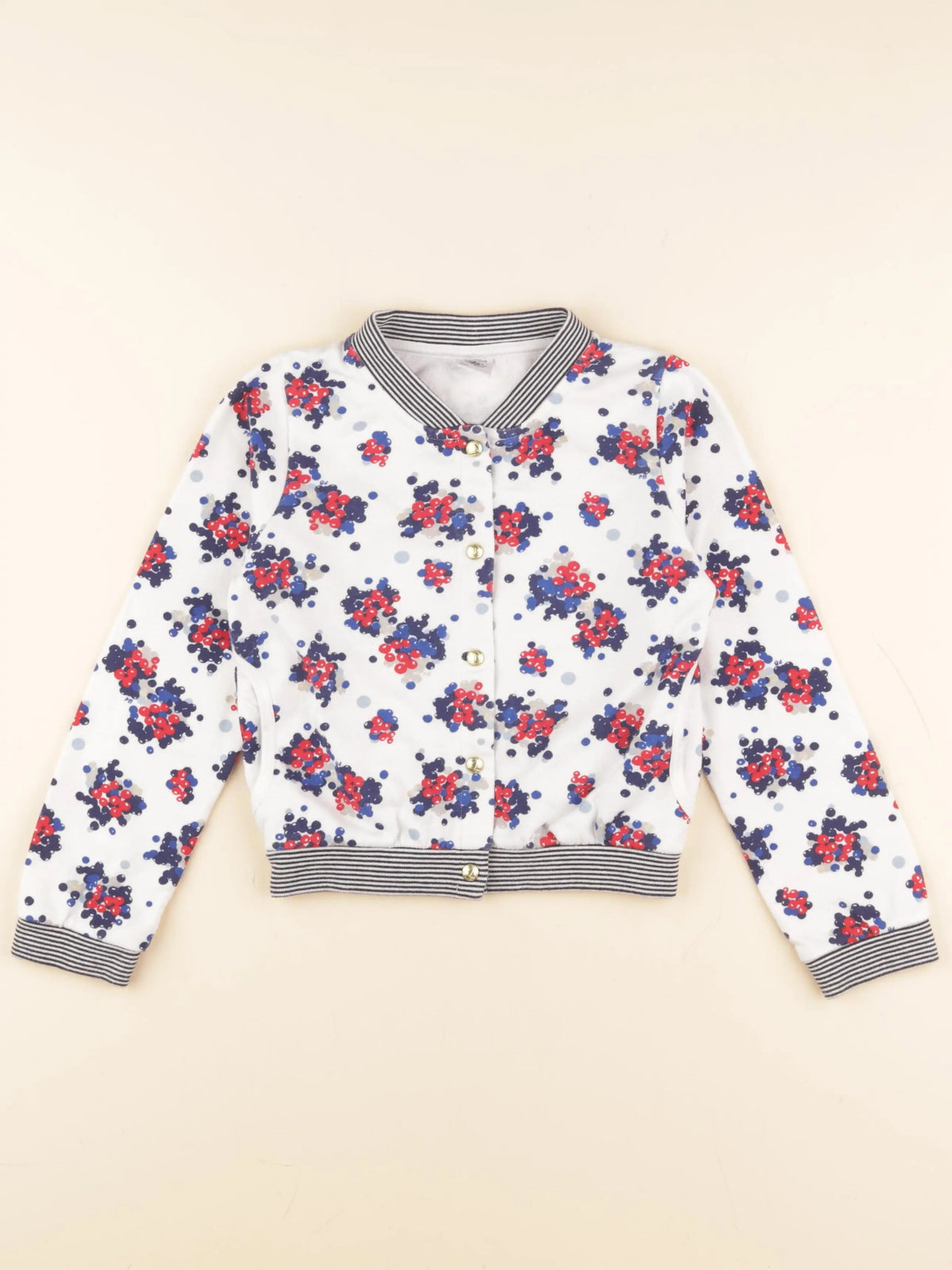 Petit Bateau - gilet multicolore - 6 ans