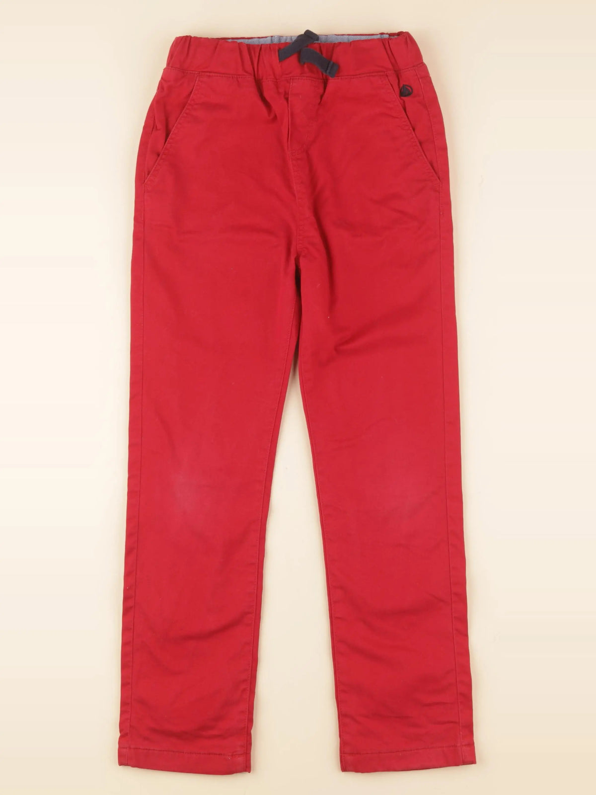 Petit Bateau - pantalon rouge - 8 ans