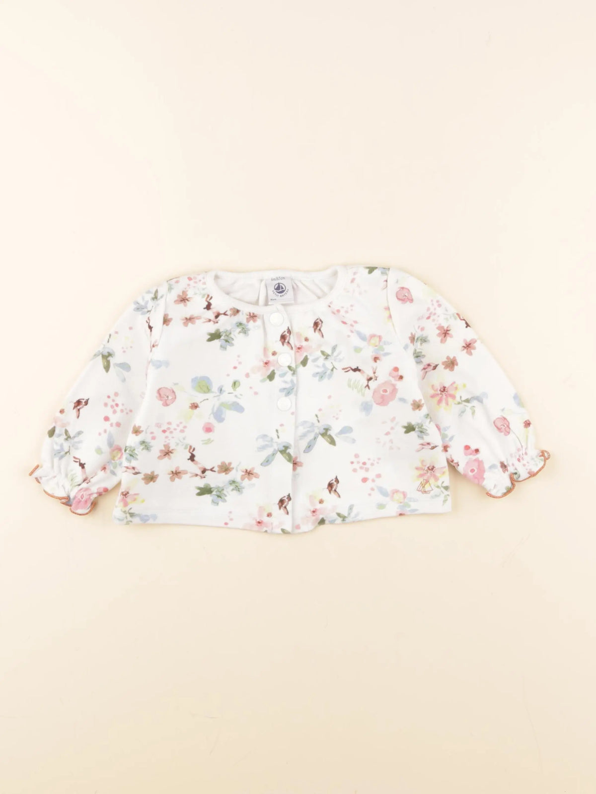 Petit Bateau - gilet multicolore - 6 mois