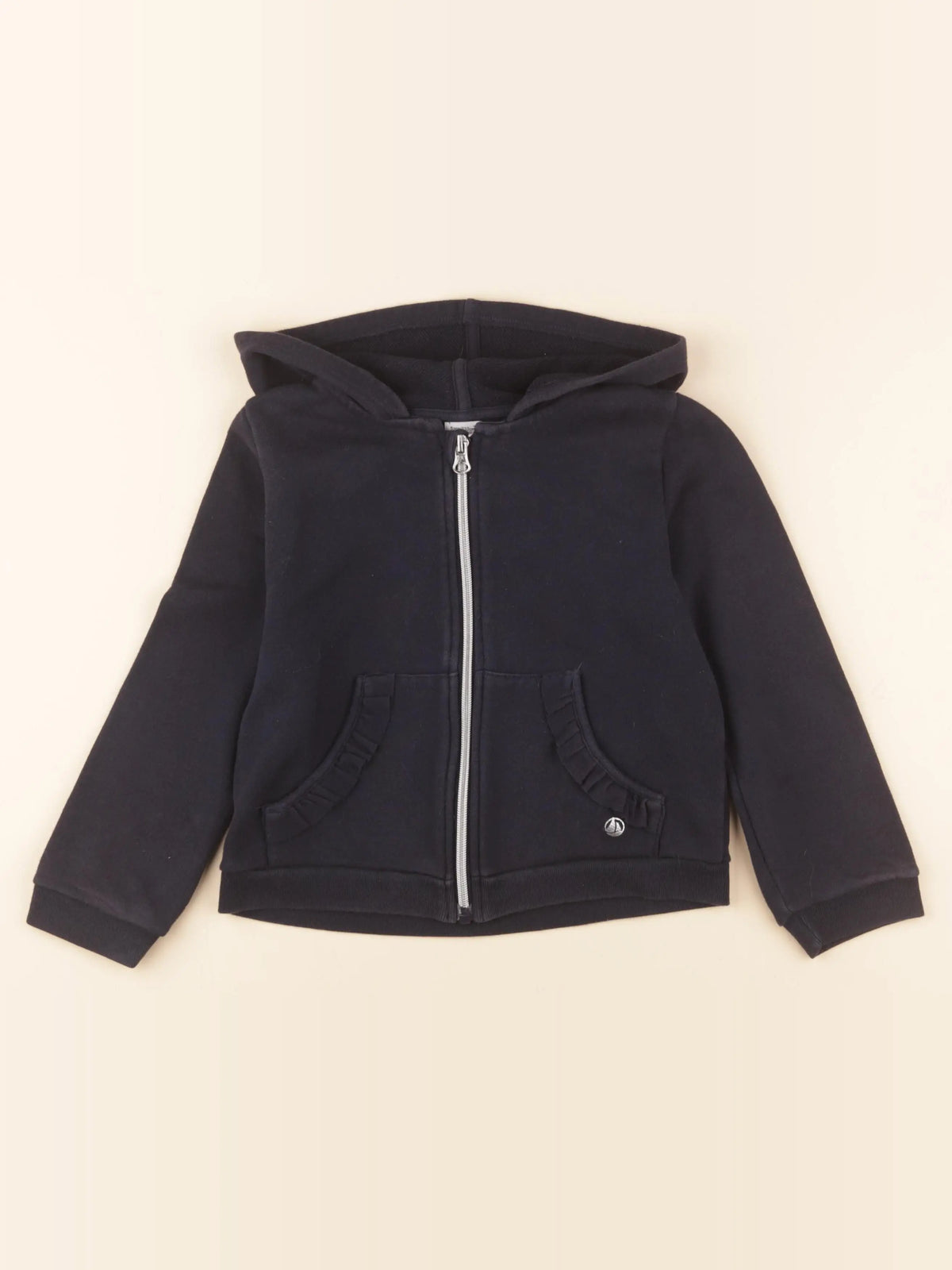 Petit Bateau - sweat bleu - 5 ans