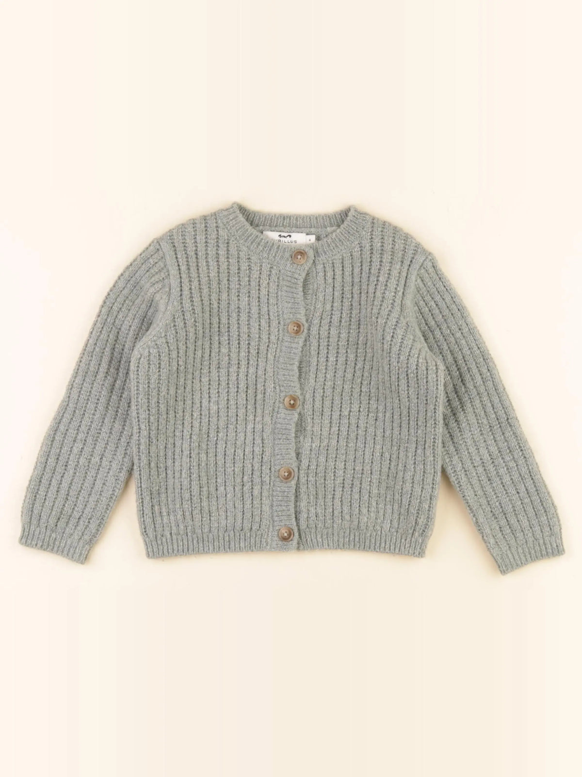 Cyrillus - gilet vert, or - 4 ans
