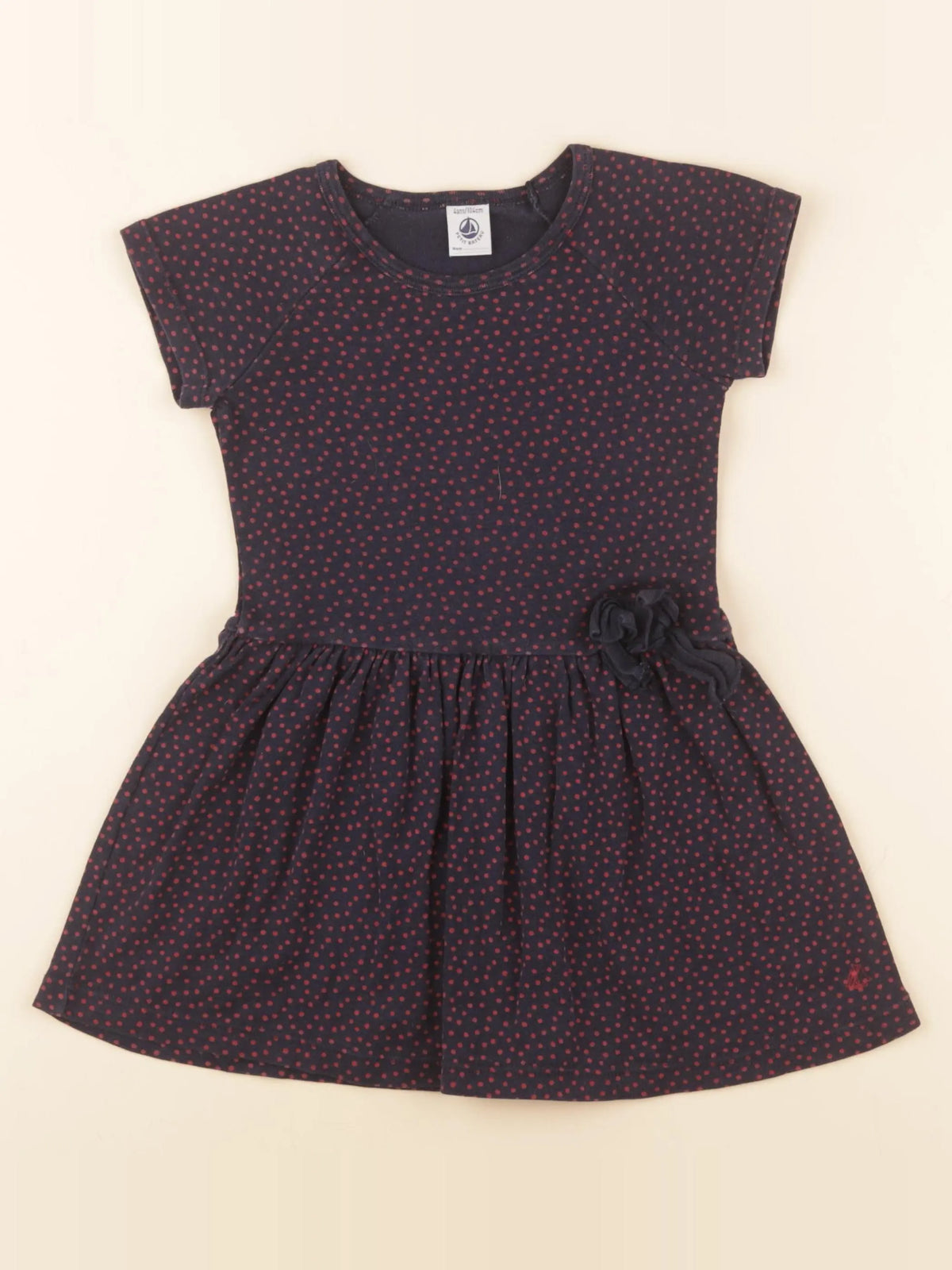 Petit Bateau - robe bleu - 4 ans
