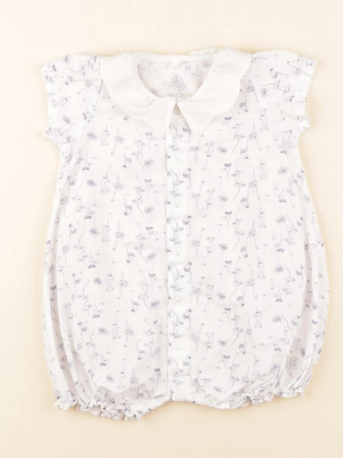 Petit Bateau - combinaison blanc - 6 mois