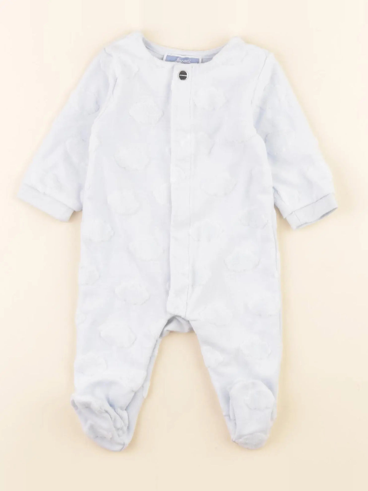 Jacadi - pyjama coton bleu - 1 mois
