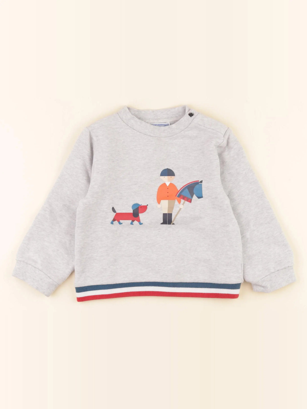 Jacadi - sweat gris - 36 mois