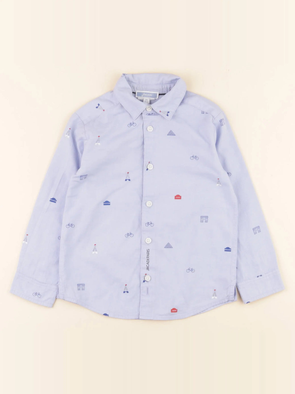 Jacadi - chemise bleu - 3 ans