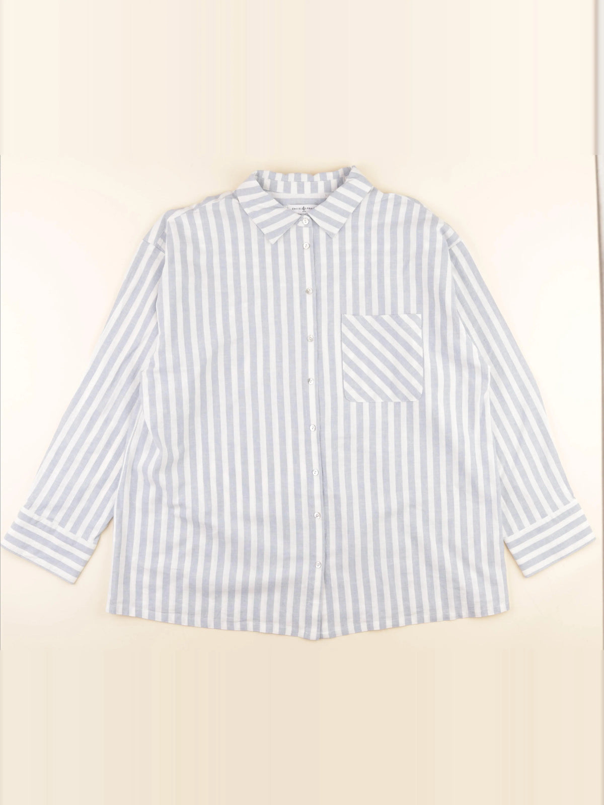 Envie de fraise - chemise grossesse bleu, blanc - 40
