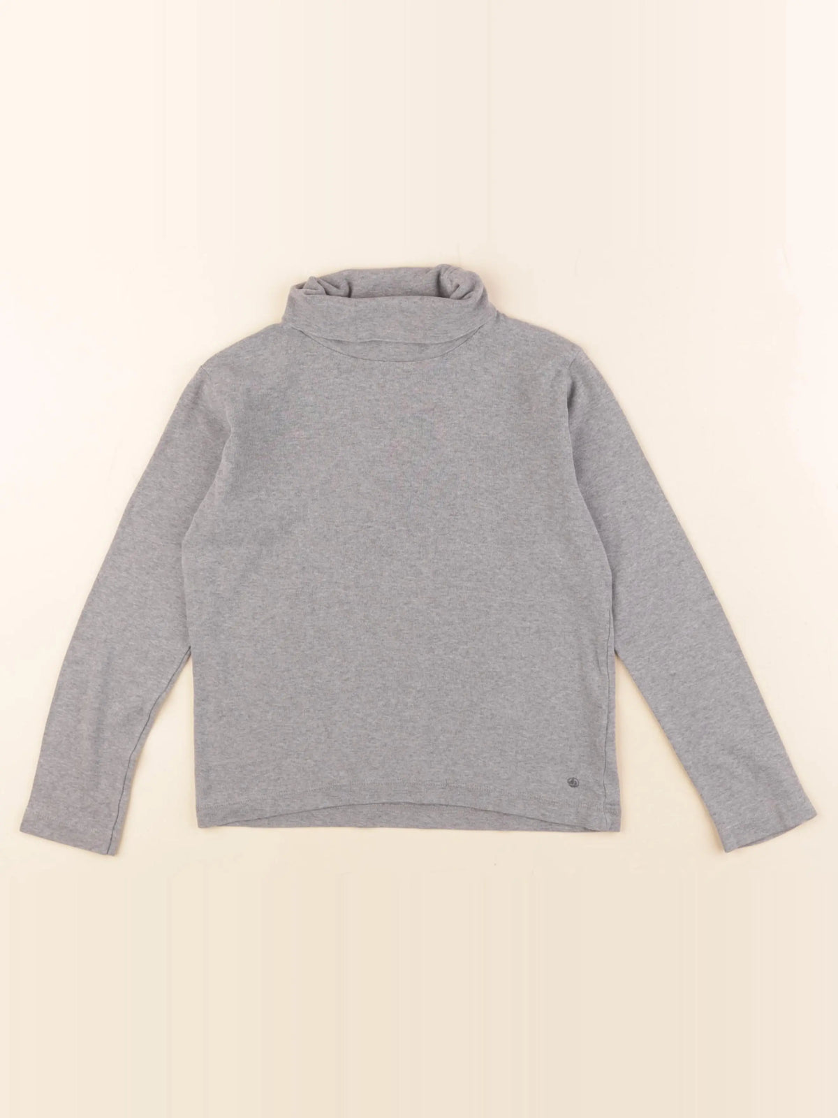 Petit Bateau - sous-pull gris - 8 ans