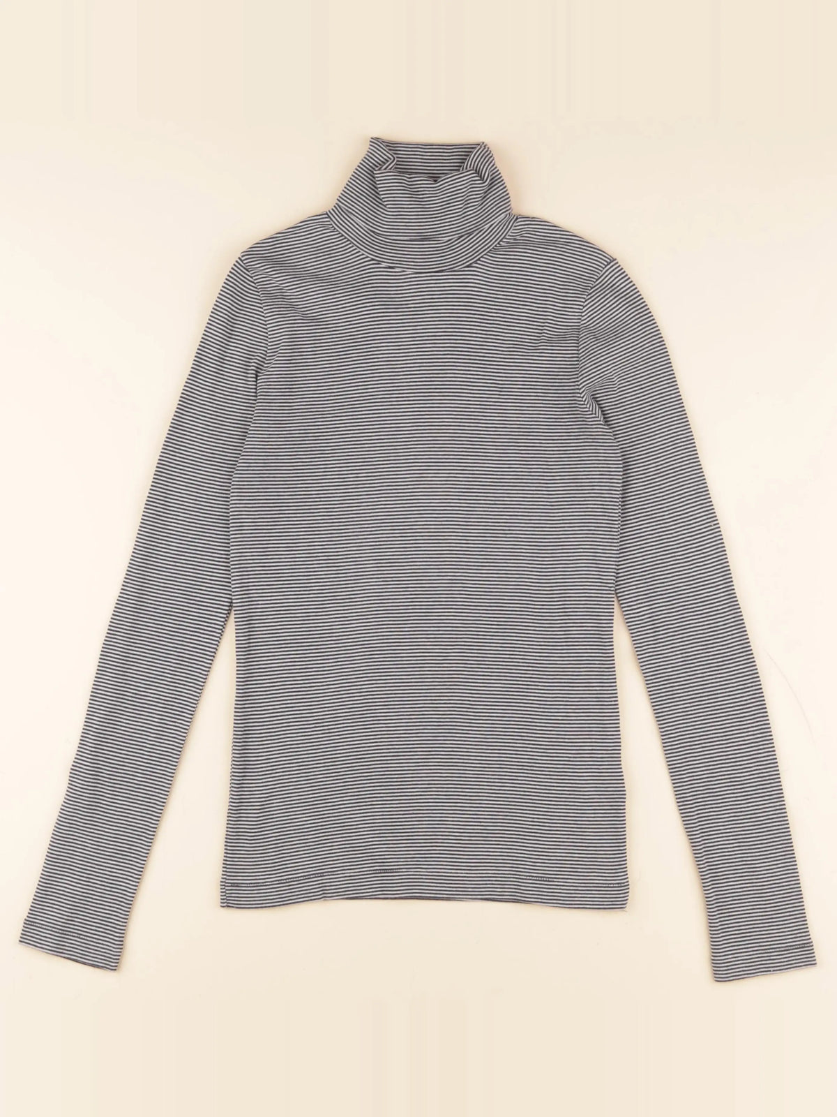 Petit Bateau - sous-pull blanc, bleu - 14 ans