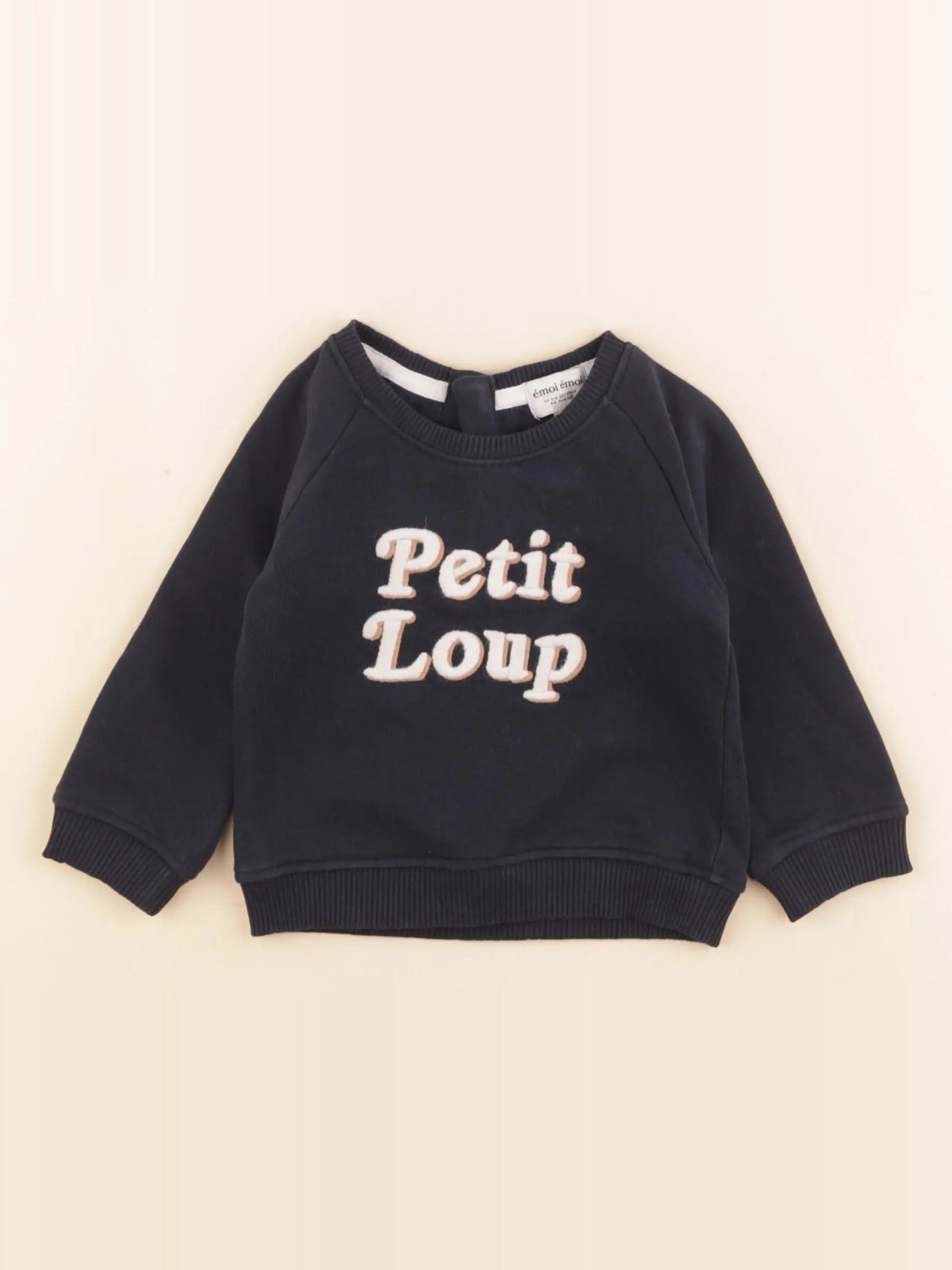 Emoi emoi - sweat bleu - 12 mois