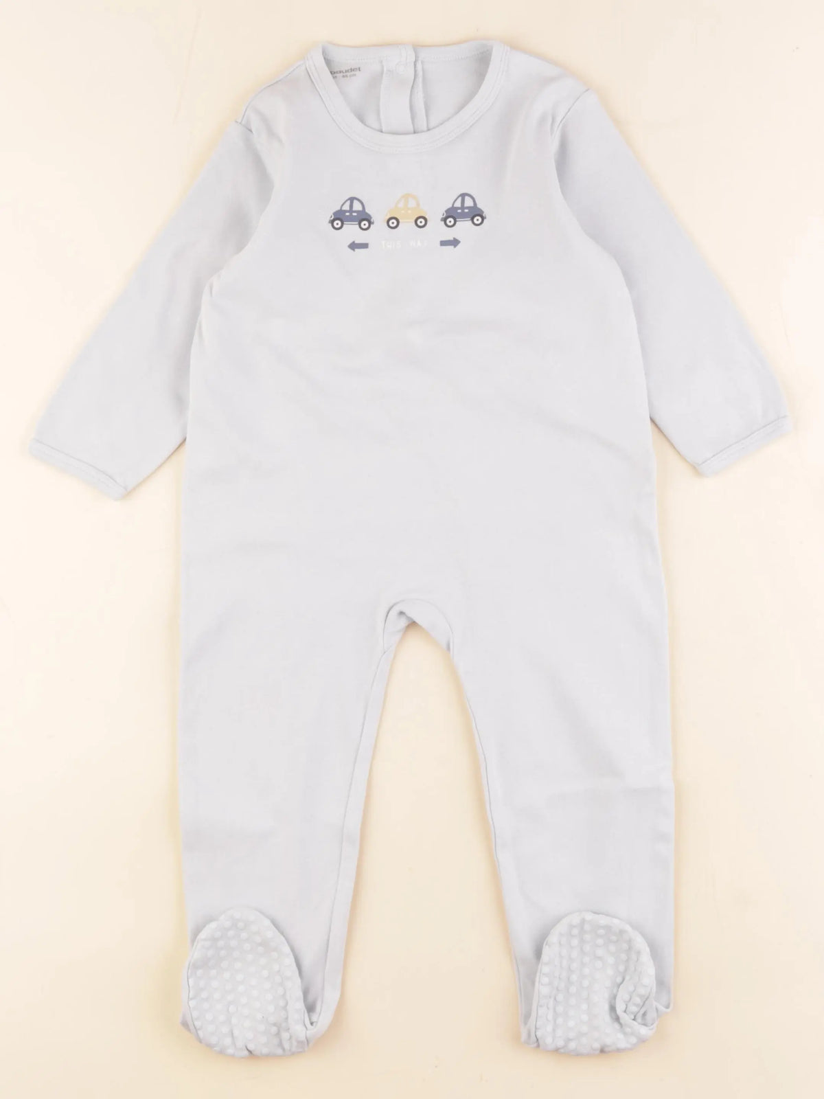 Vertbaudet - pyjama coton bleu - 24 mois