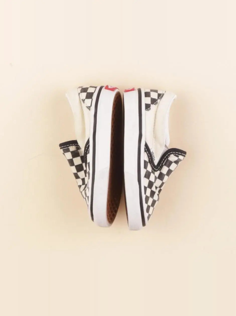 Vans - tennis élastiqué beige, noir - pointure 20