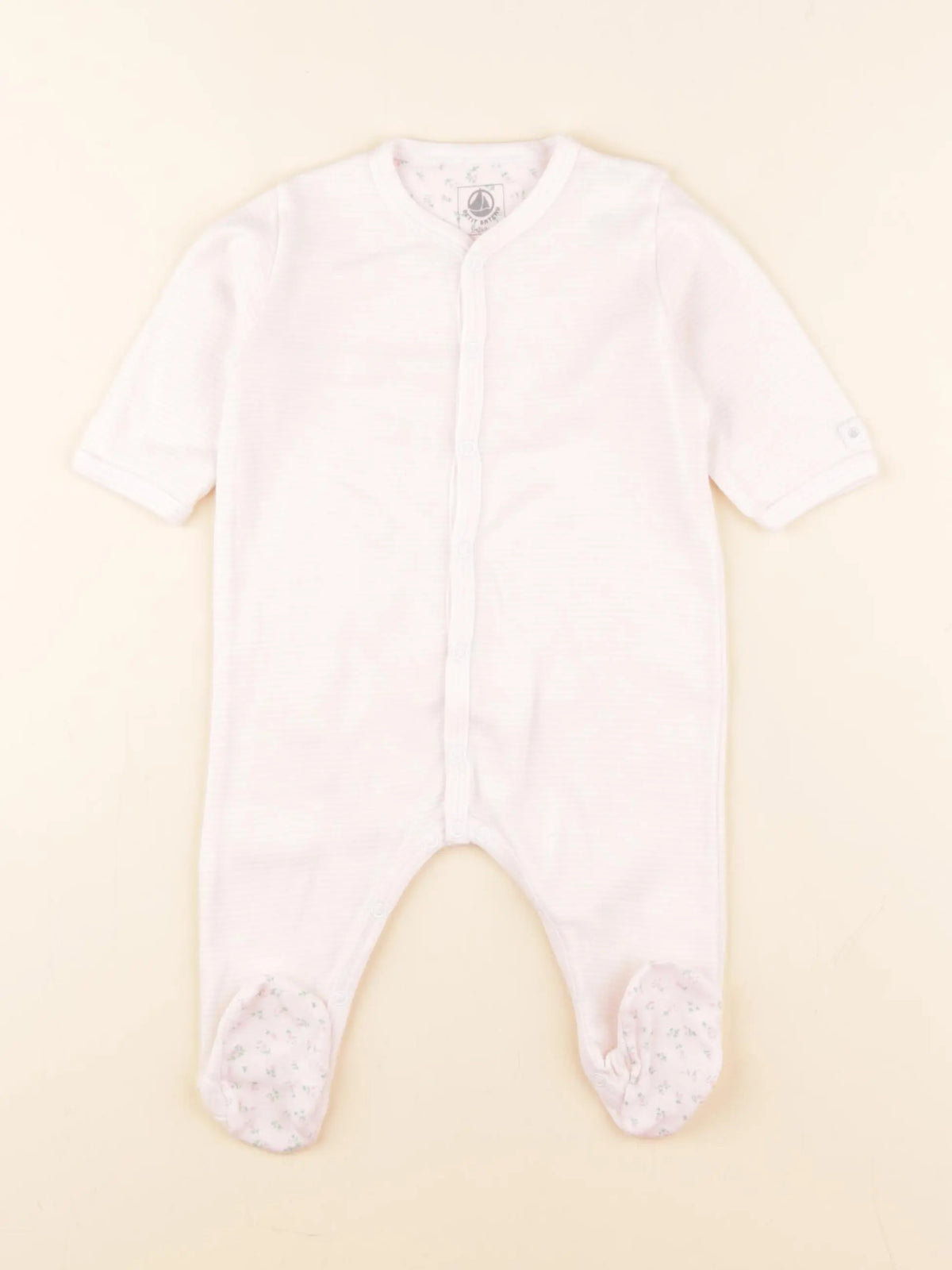 Petit Bateau - pyjama coton rose - 3 mois