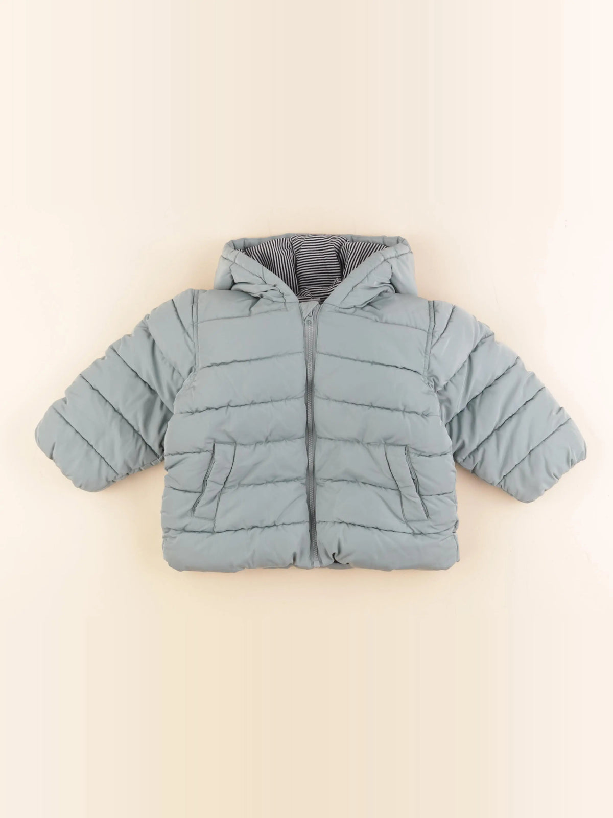 Petit Bateau - doudoune vert - 24 mois