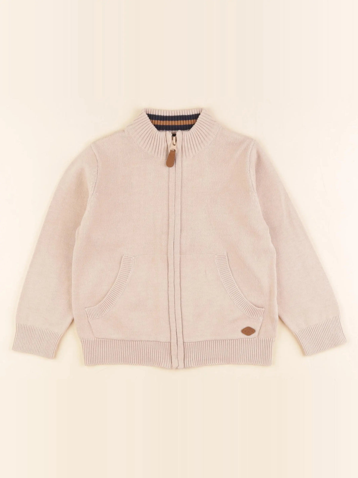 Vertbaudet - gilet beige - 4 ans
