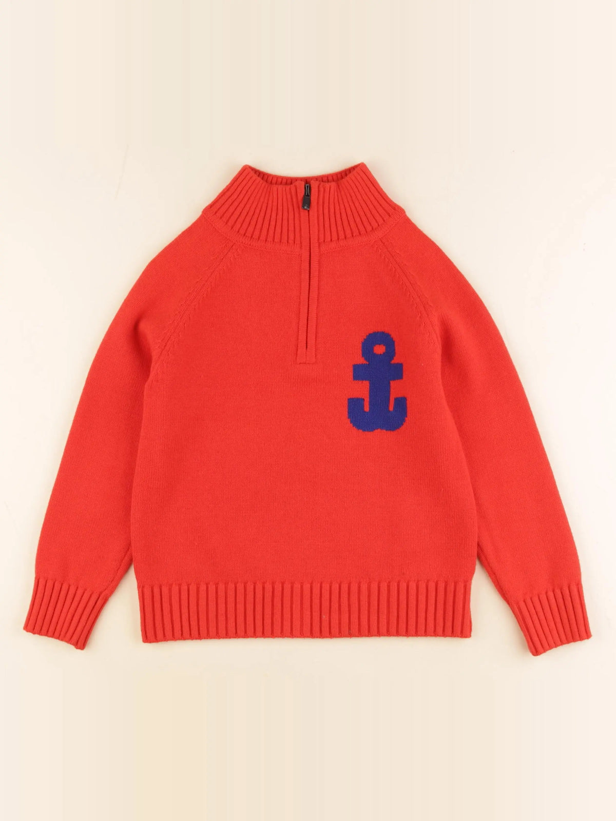 Jacadi - pull rouge - 8 ans