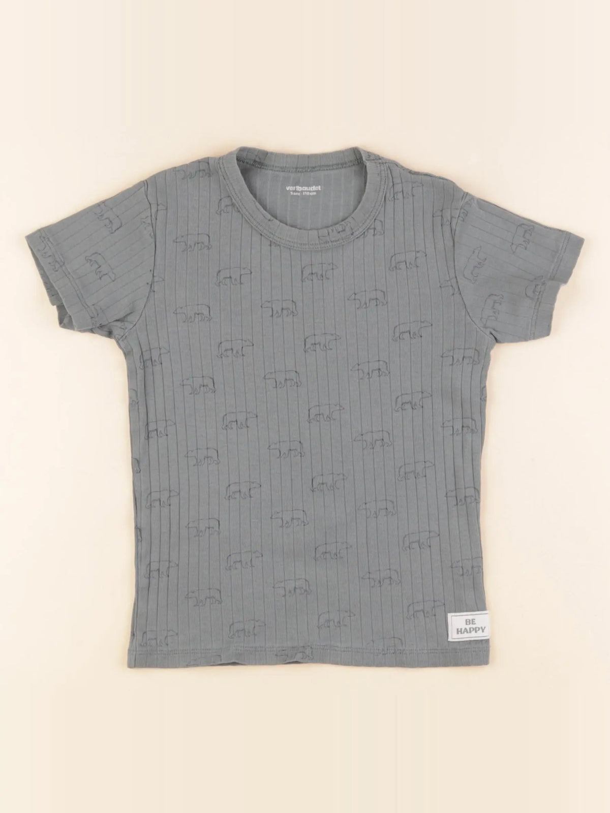 Vertbaudet - tee-shirt vert - 5 ans
