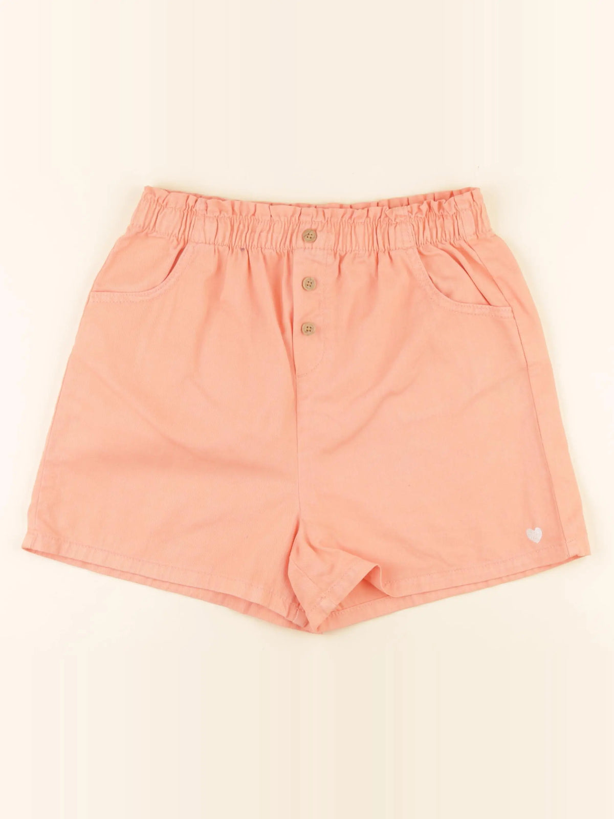 Vertbaudet - short orange - 14 ans