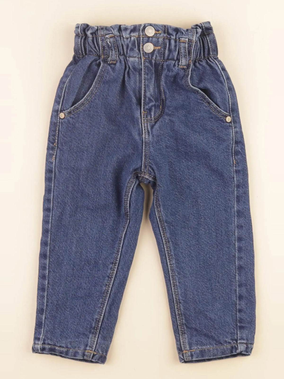 Vertbaudet - jean doublé bleu - 2 ans