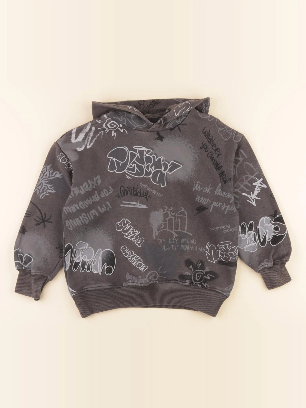 Zara - sweat gris - 6/7 ans