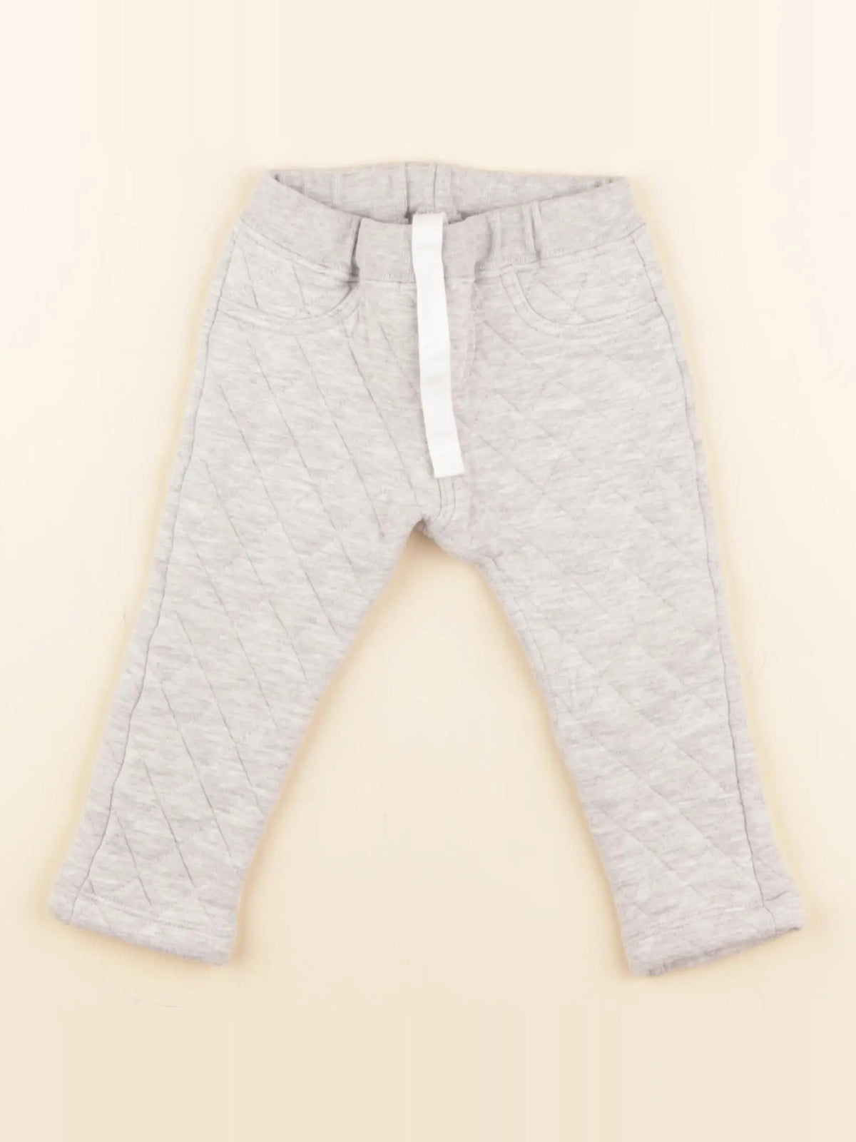 Petit Bateau - pantalon gris - 12 mois