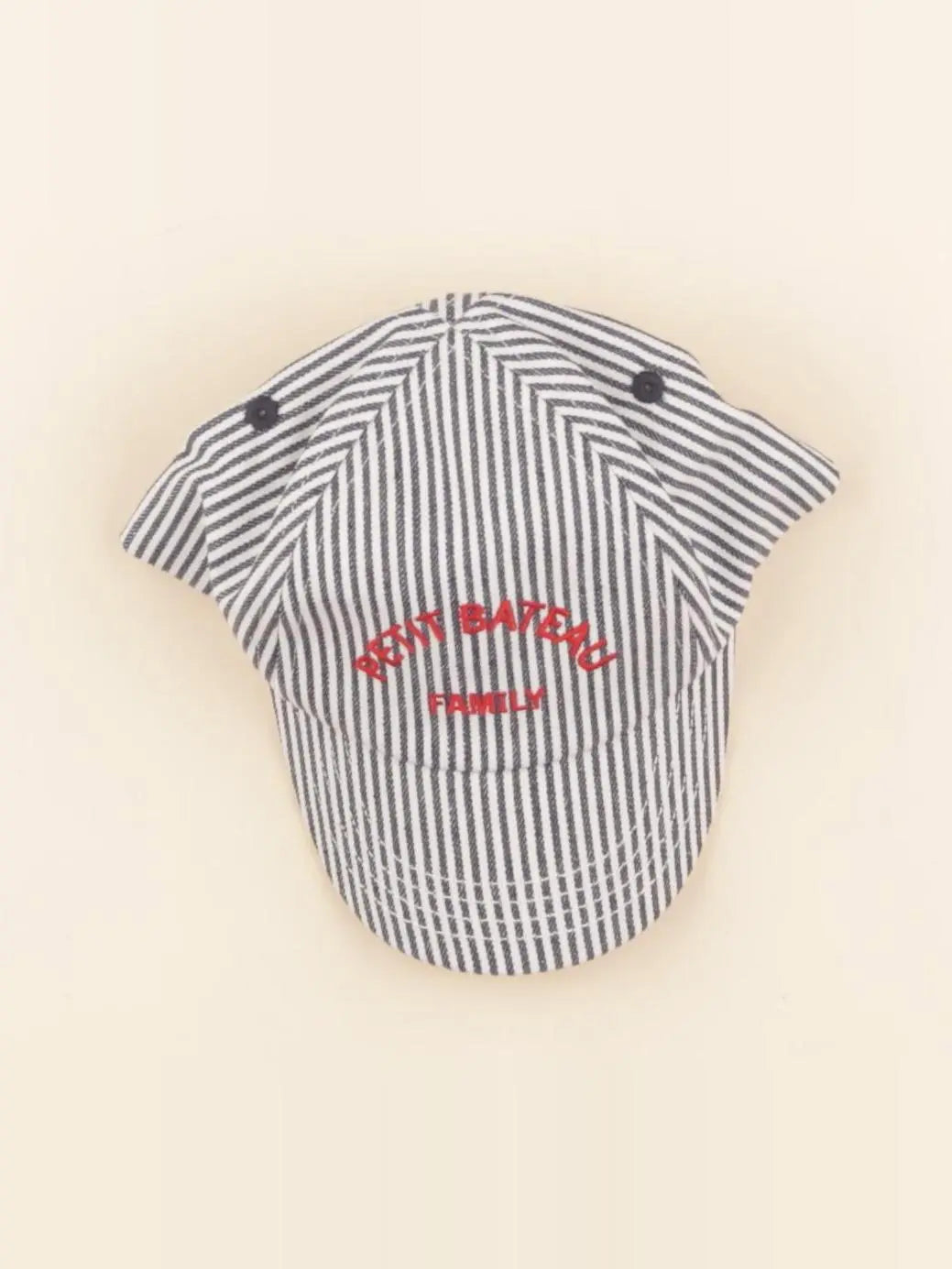 Petit Bateau - casquette bleu, blanc - 3/6 mois