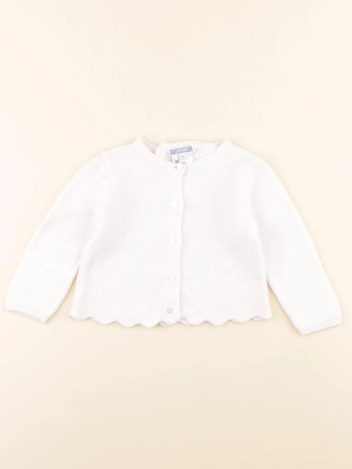 Jacadi - gilet blanc - 18 mois