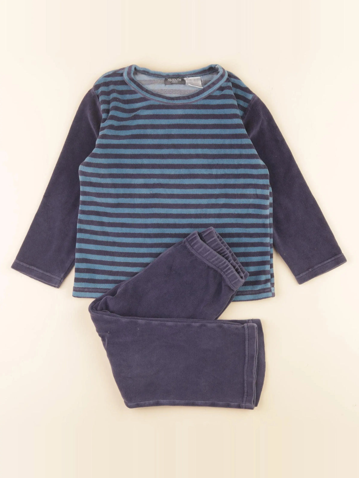 La Redoute - pyjama velours bleu - 3 ans