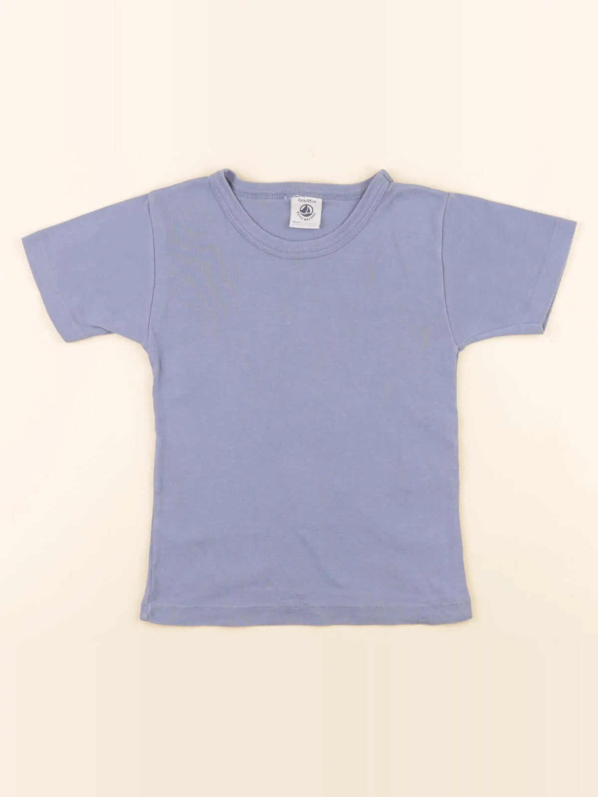 Petit Bateau - maillot de corps bleu - 3 ans