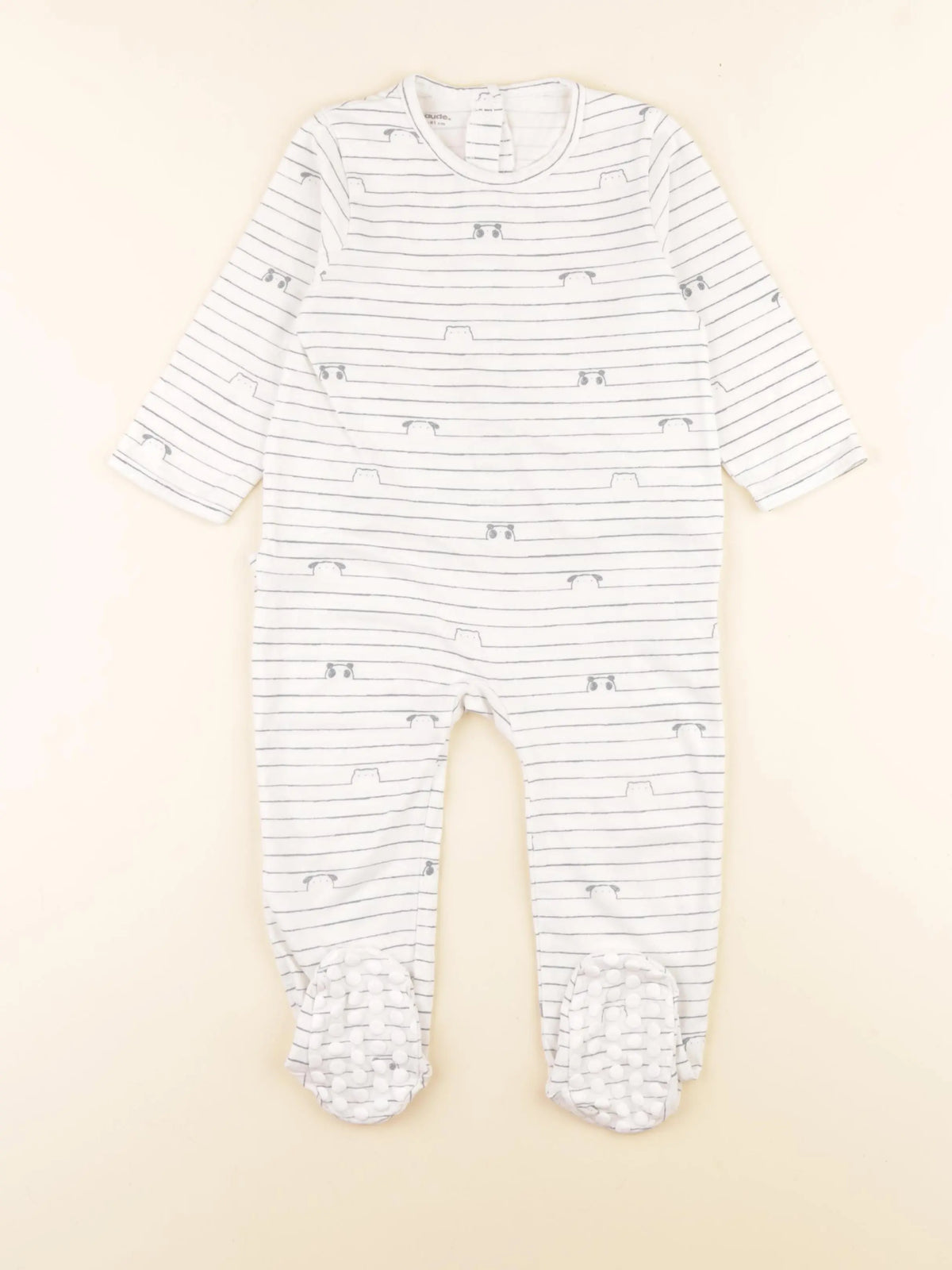 Vertbaudet - pyjama coton blanc - 18 mois