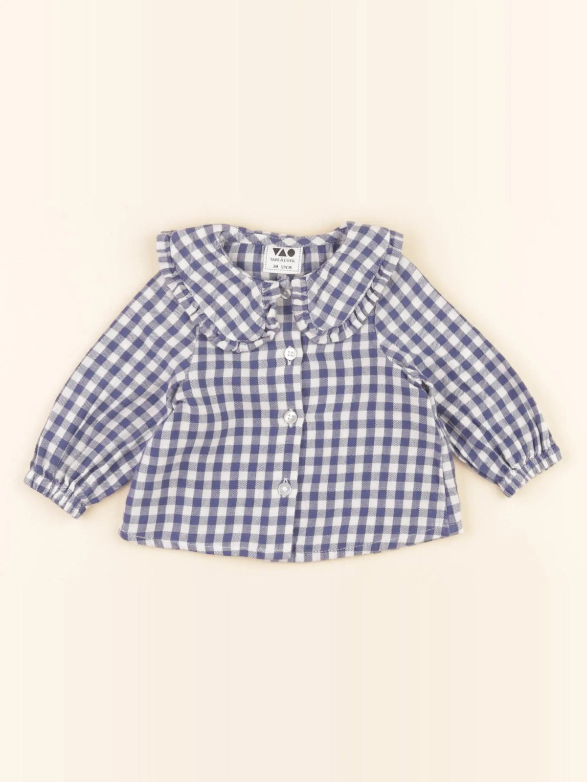 Tape à l'oeil - blouse bleu - 3 mois