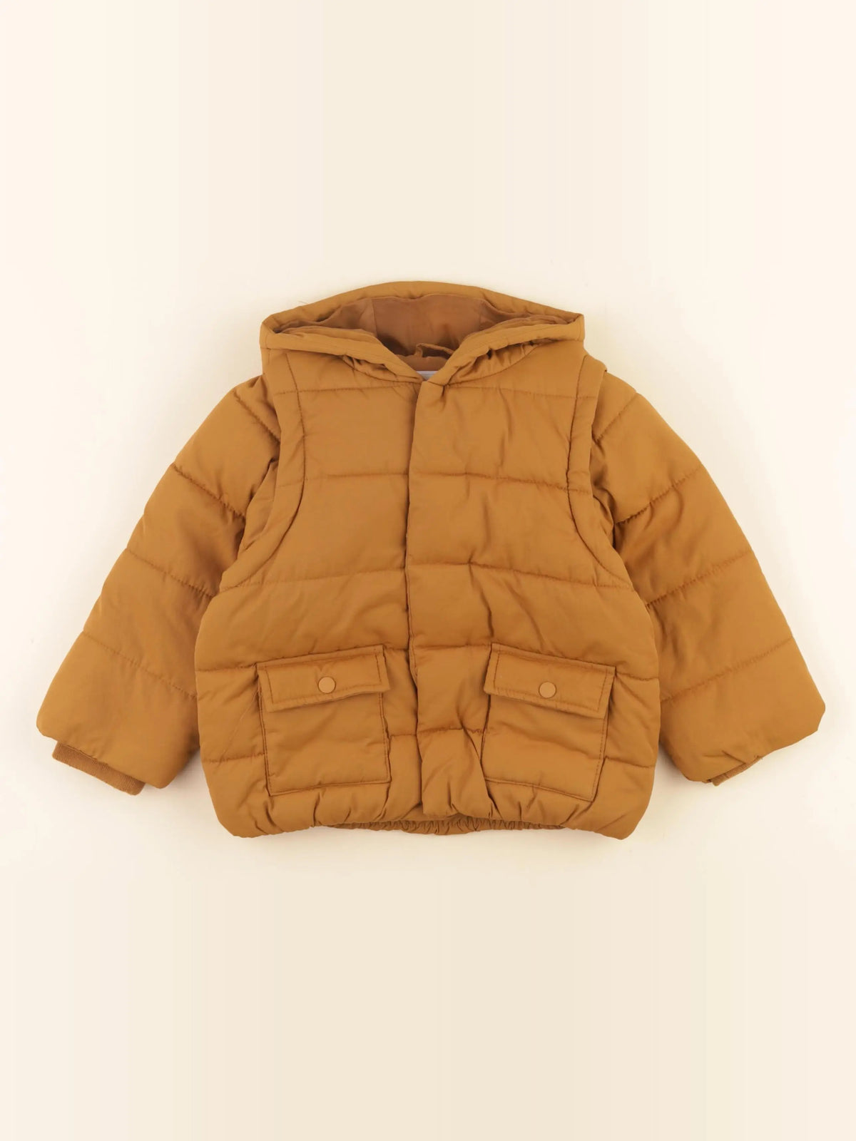 Vertbaudet - doudoune marron - 24 mois