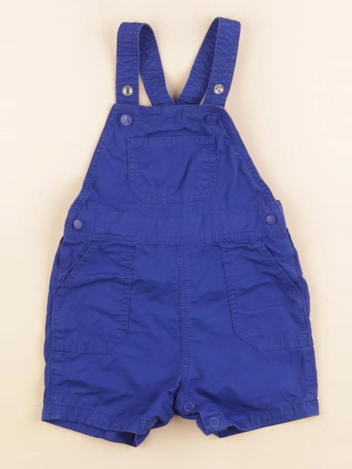 Petit Bateau - salopette bleu - 6 mois