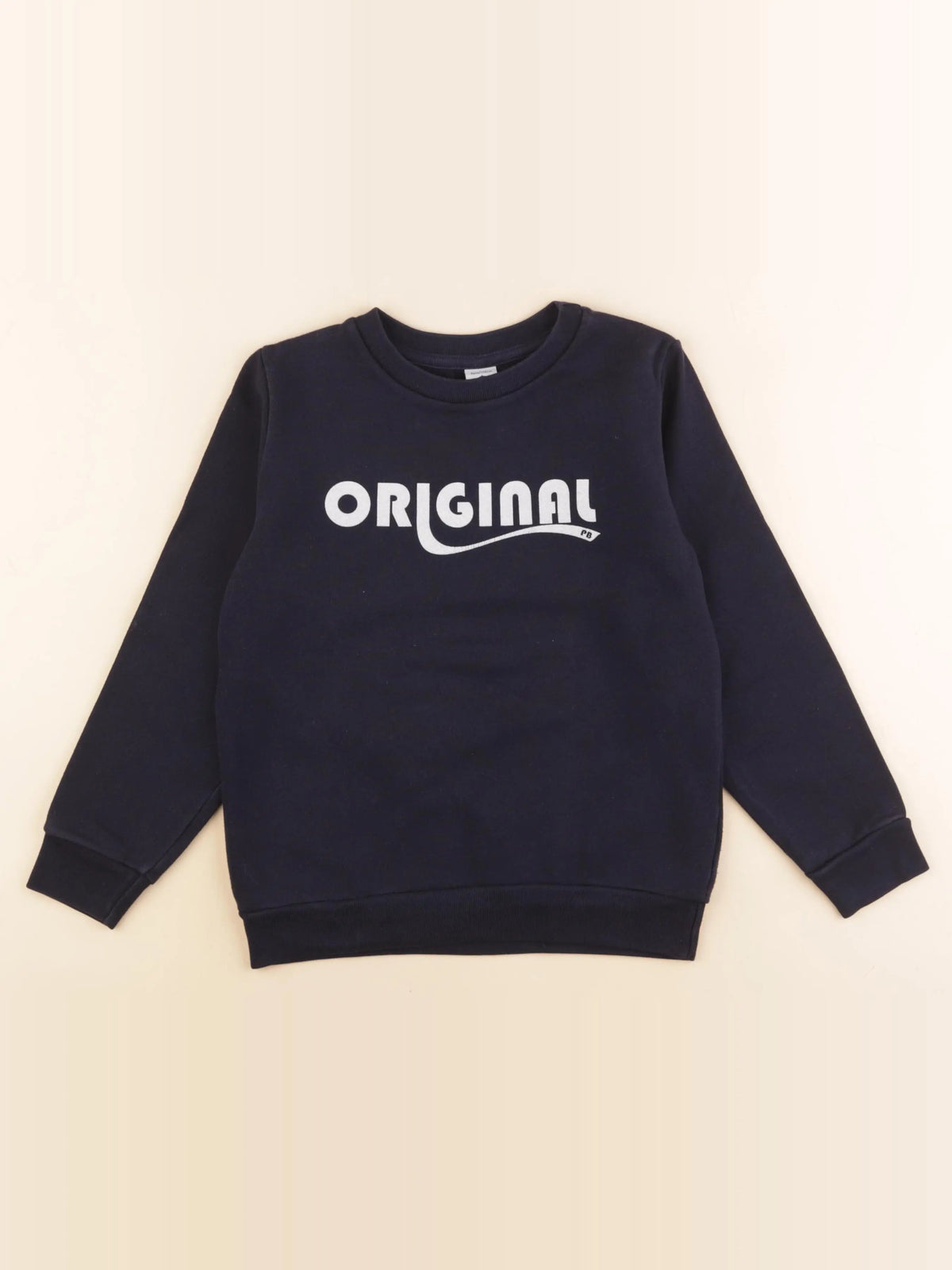 Petit Bateau - sweat bleu - 8 ans