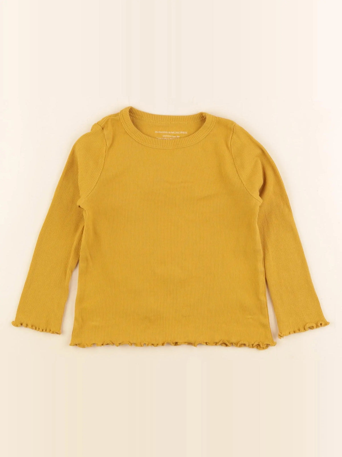 Monoprix - tee-shirt jaune - 3 ans