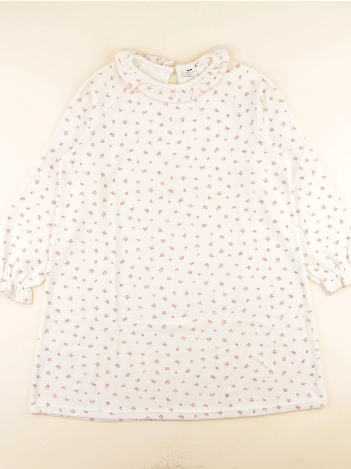 Cyrillus - chemise de nuit velours beige - 12 ans