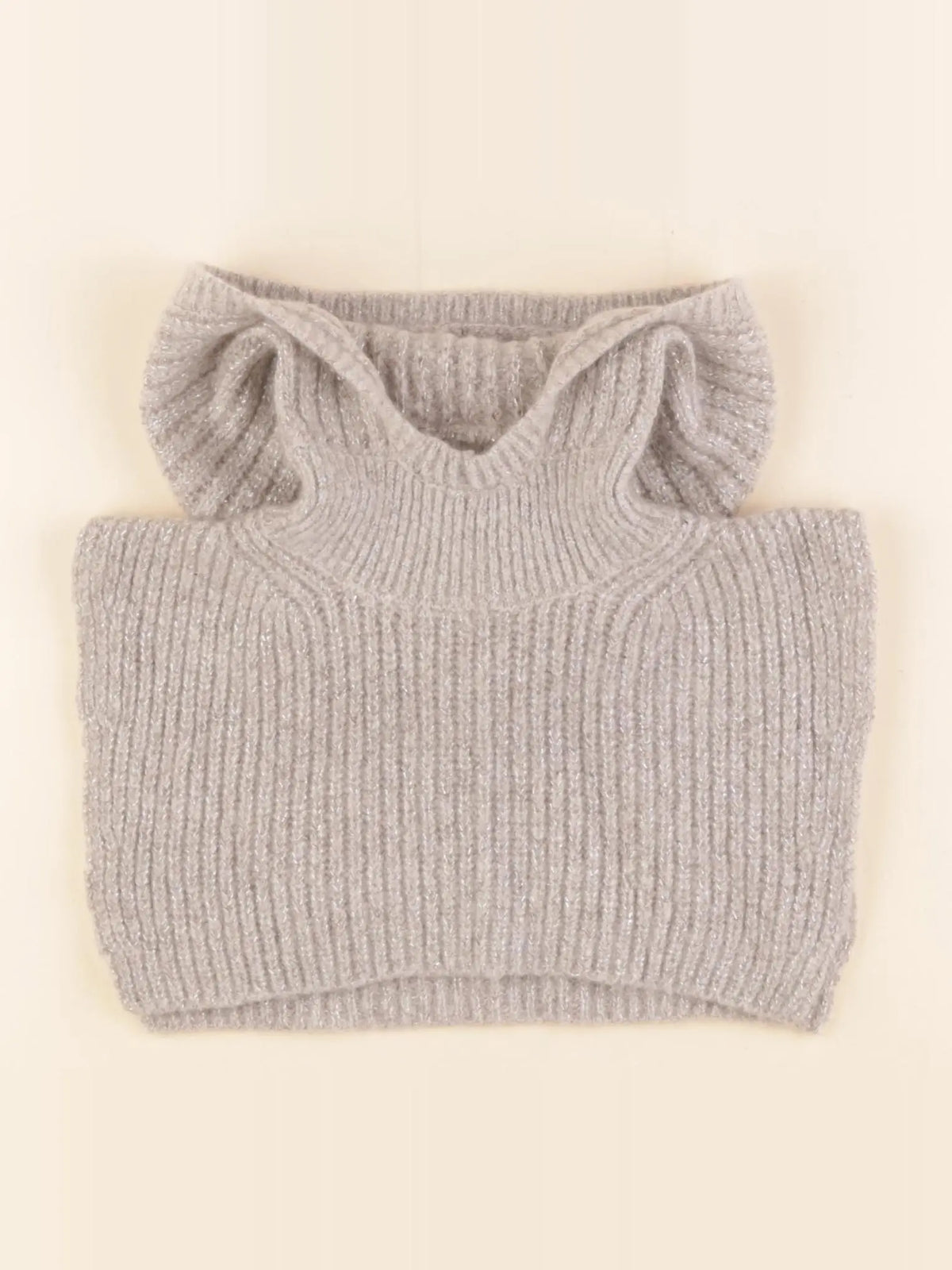 Bonpoint - tour de cou beige, argent - 5/6 ans