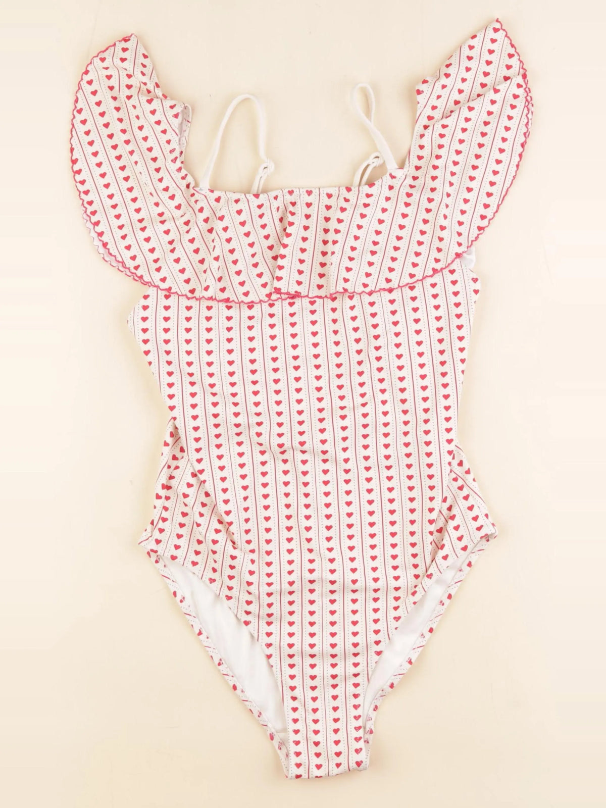 Zara - maillot de bain beige - 13/14 ans