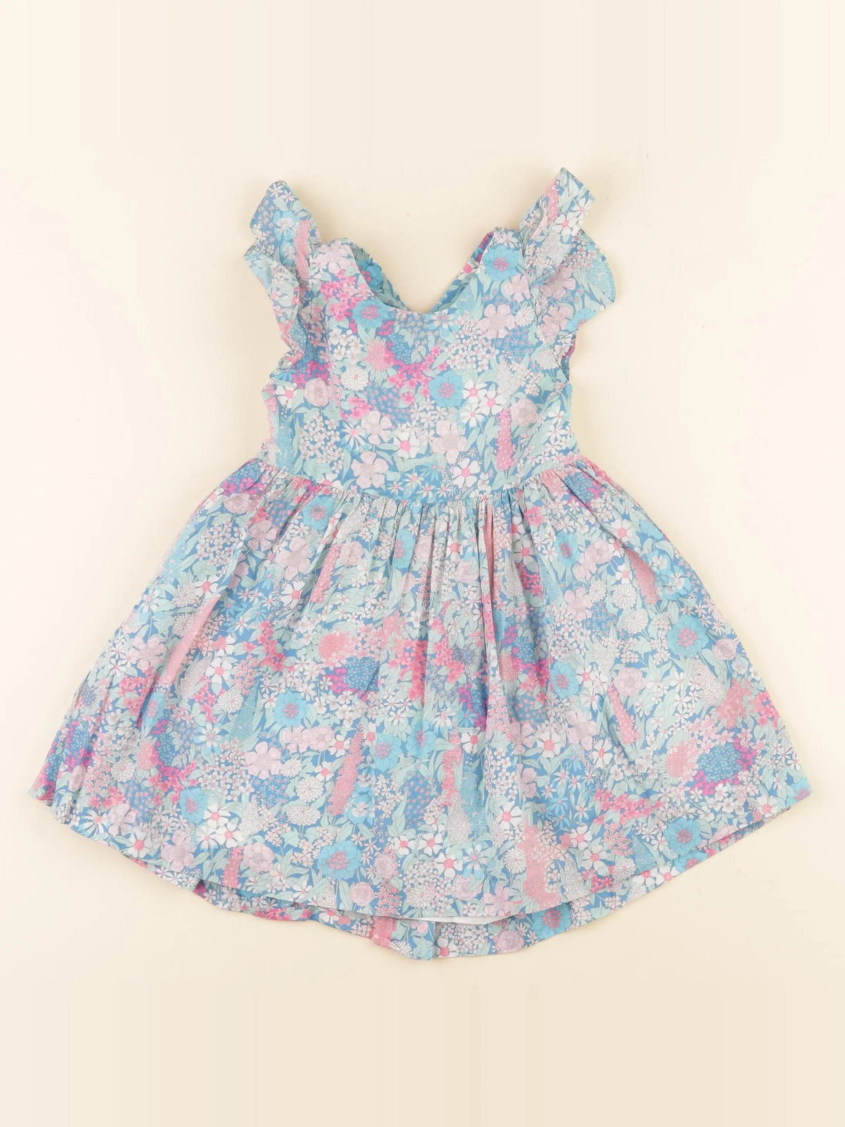 Jacadi - robe liberty bleu - 18 mois