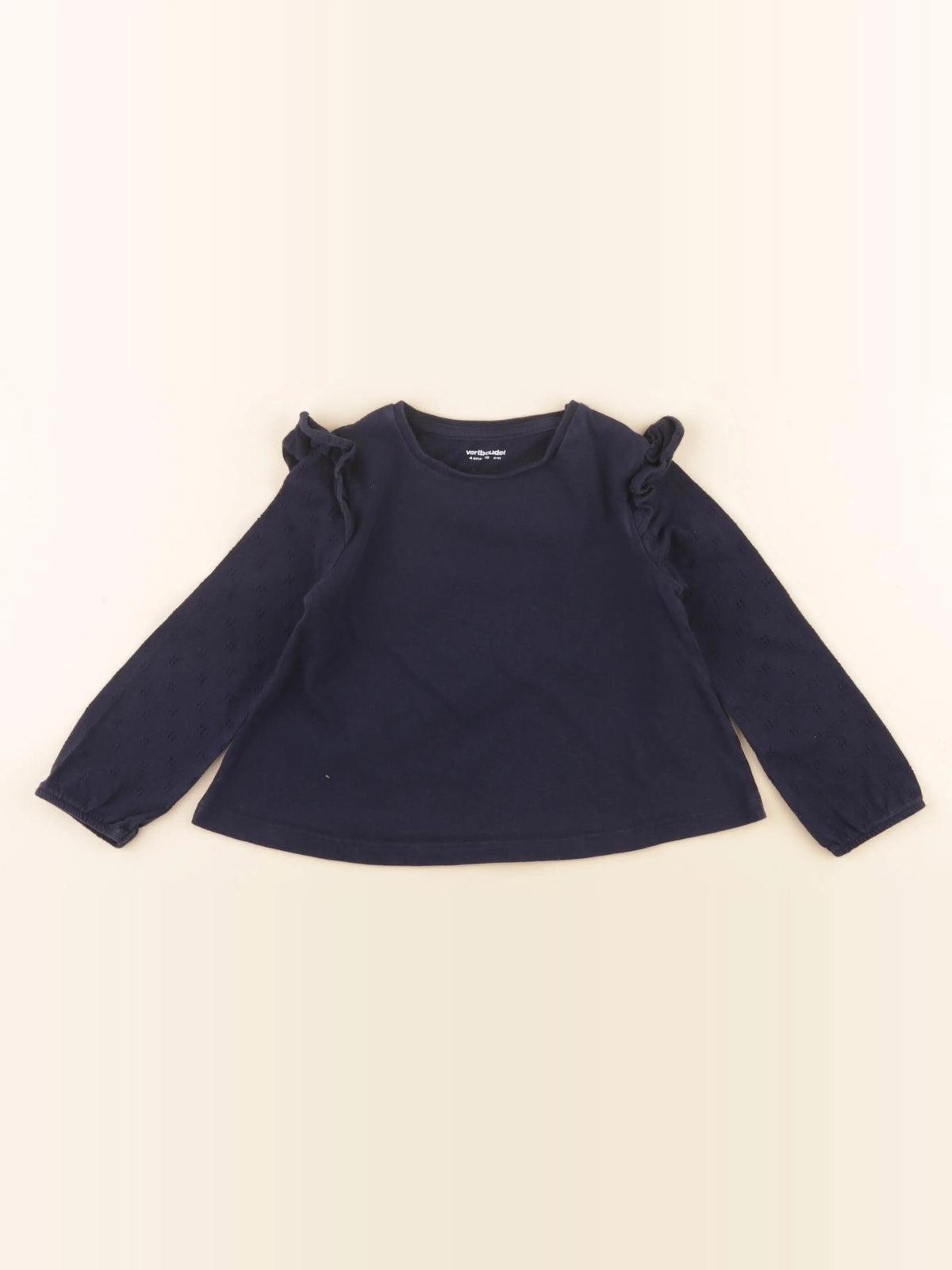 Vertbaudet - tee-shirt bleu - 4 ans