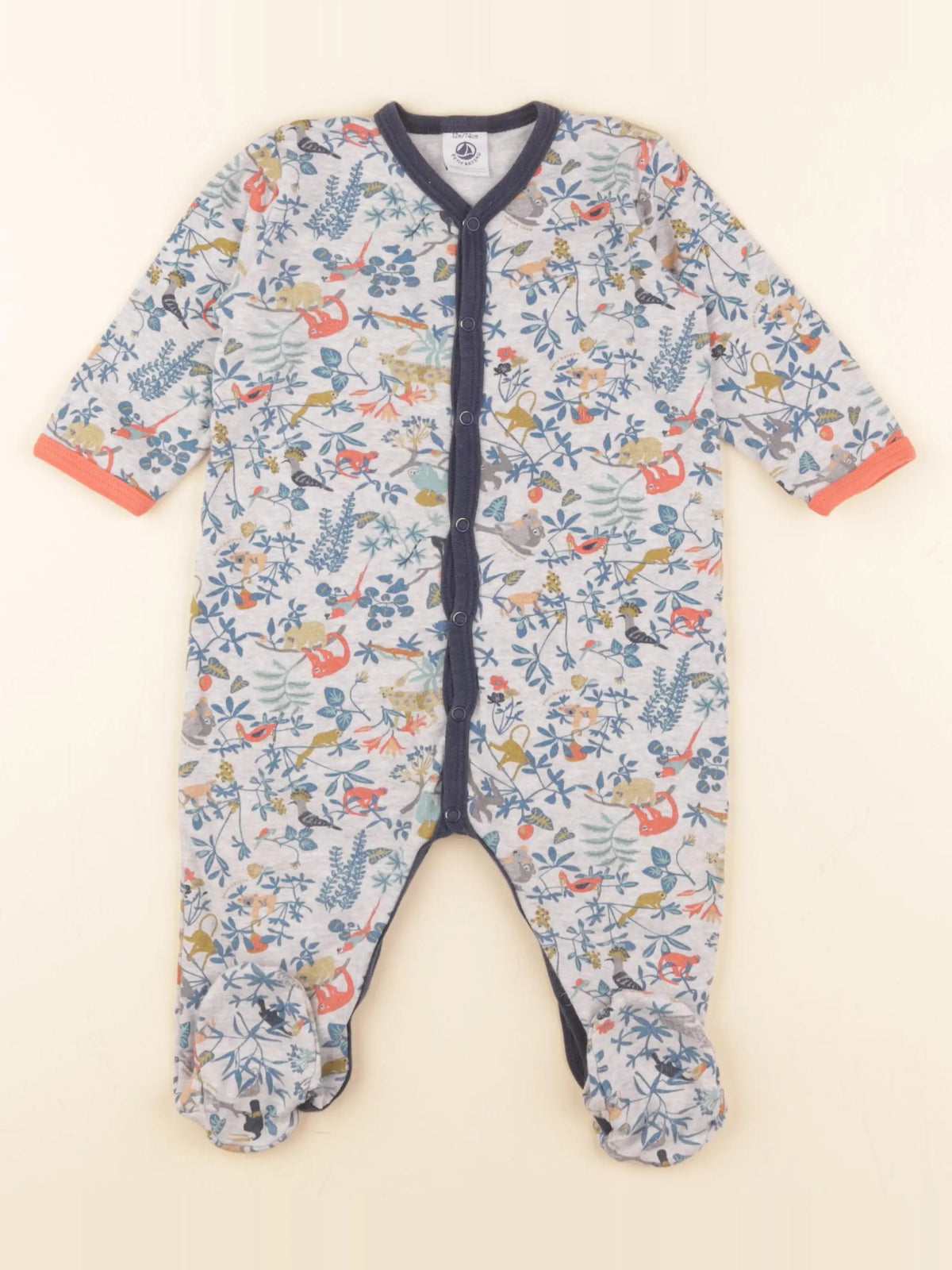 Petit Bateau - pyjama coton multicolore - 12 mois
