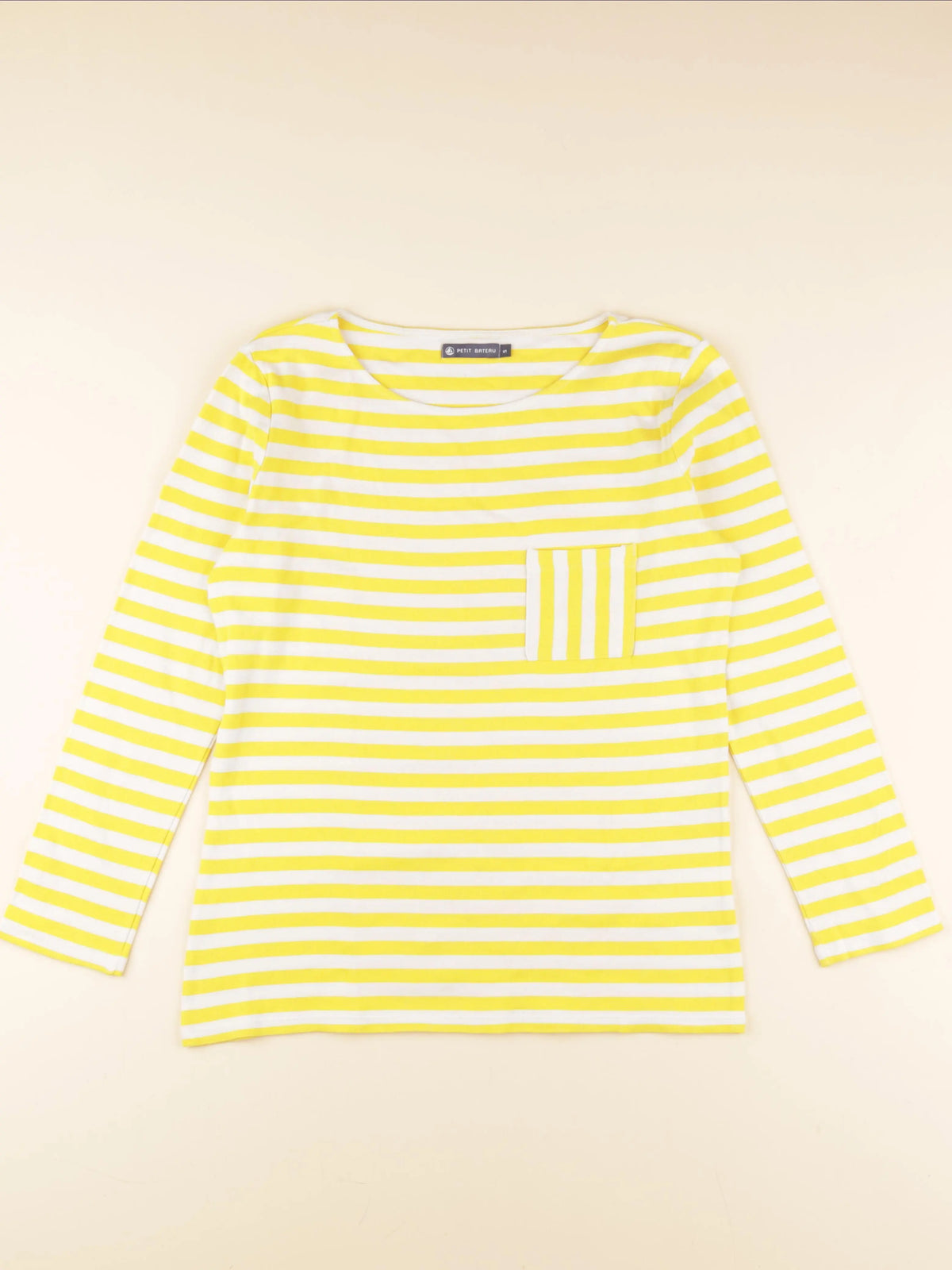 Petit Bateau - tee-shirt jaune - 16 ans