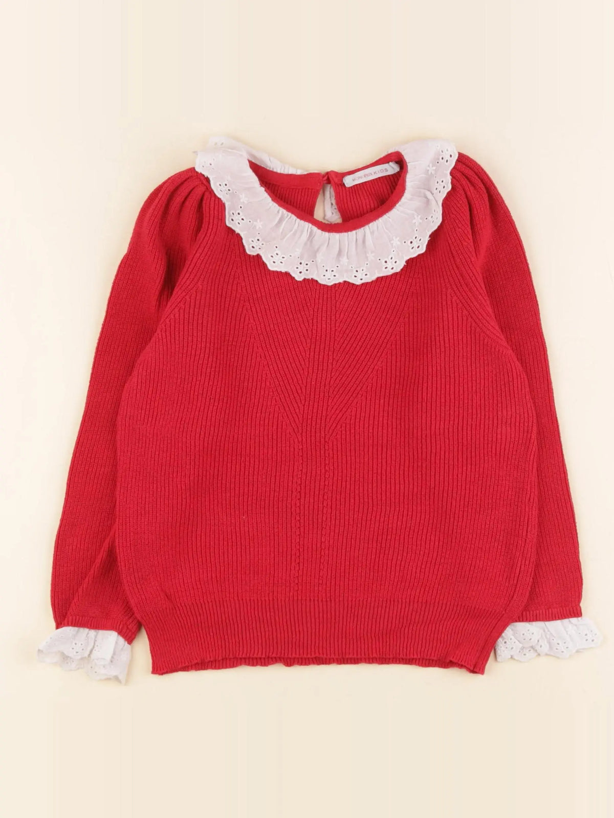 Monoprix - pull rouge - 5 ans