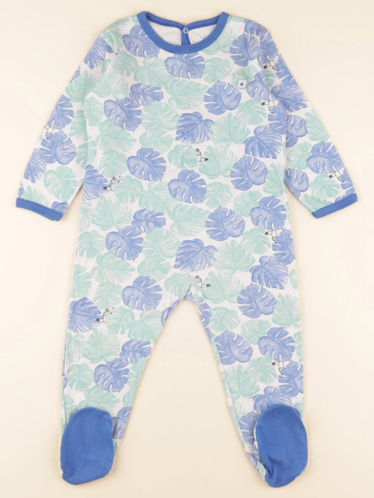 Petit Bateau - pyjama coton bleu - 24 mois