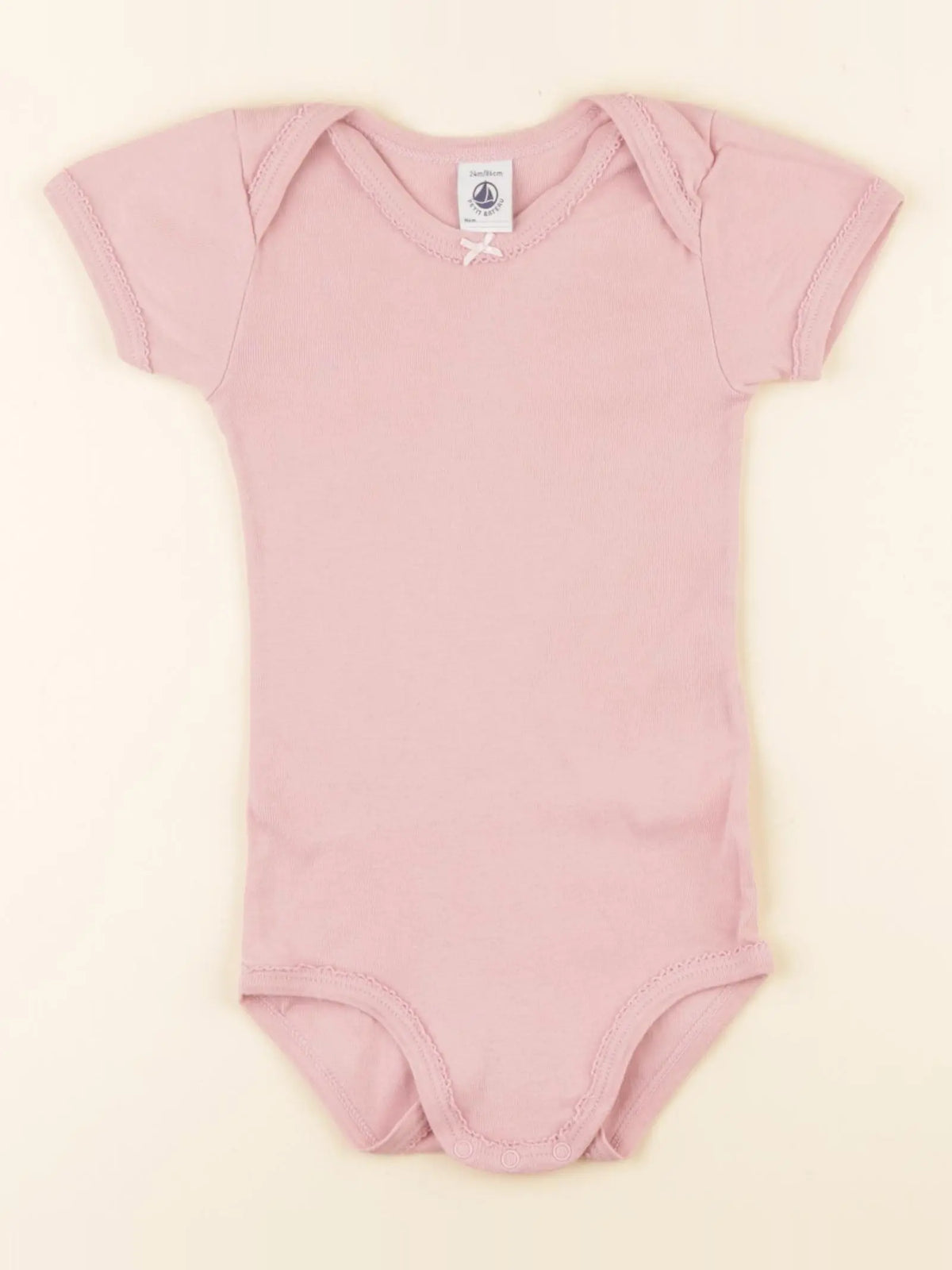 Petit Bateau - body rose - 24 mois