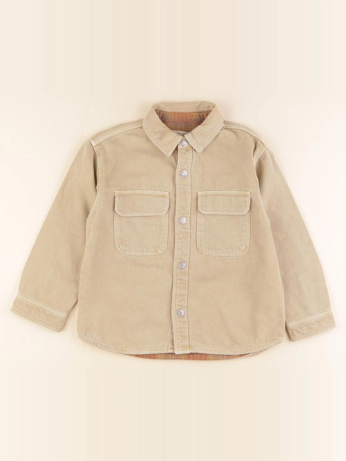 Zara - sur-chemise jaune - 5/6 ans