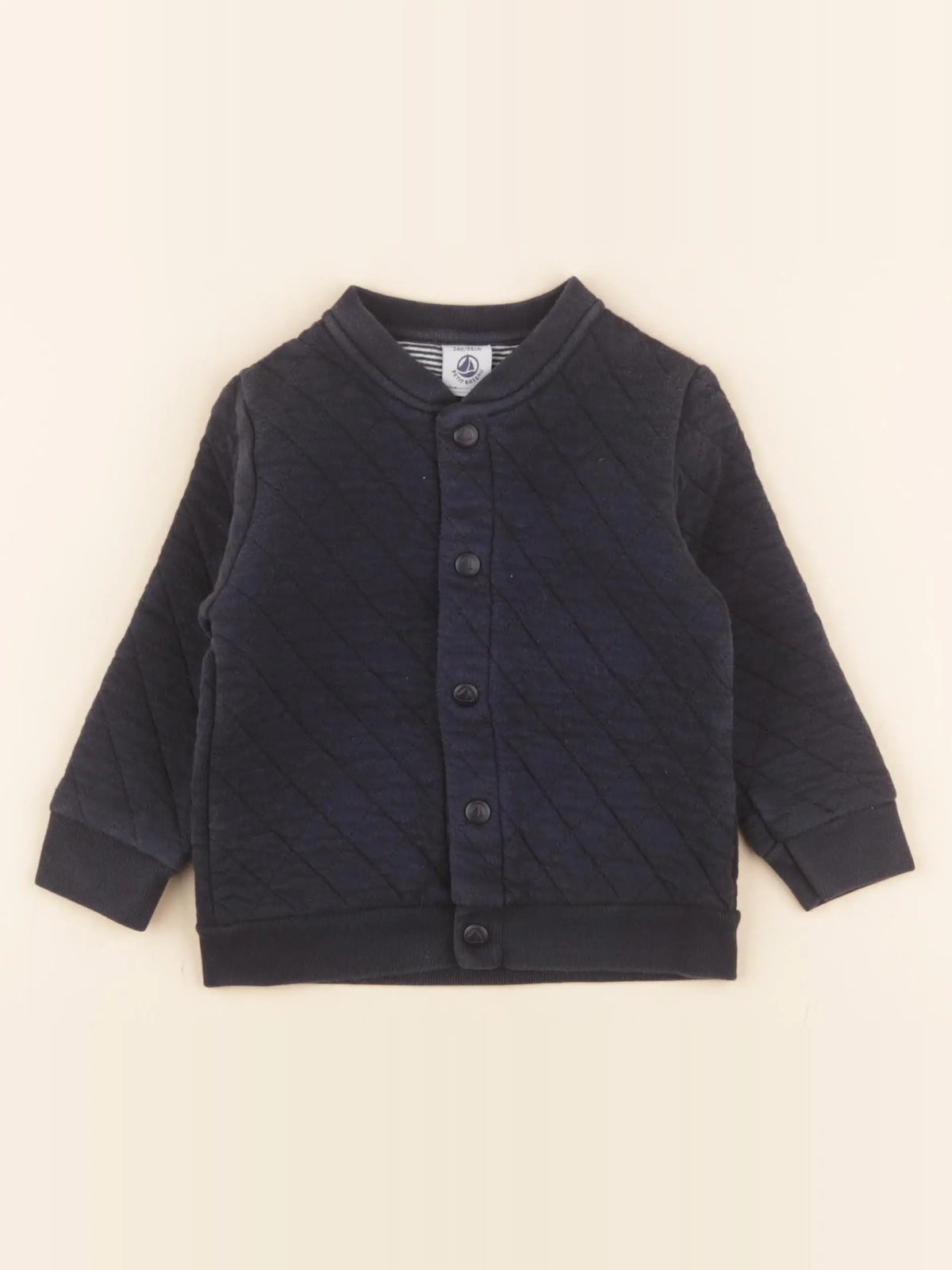 Petit Bateau - sweat bleu - 24 mois