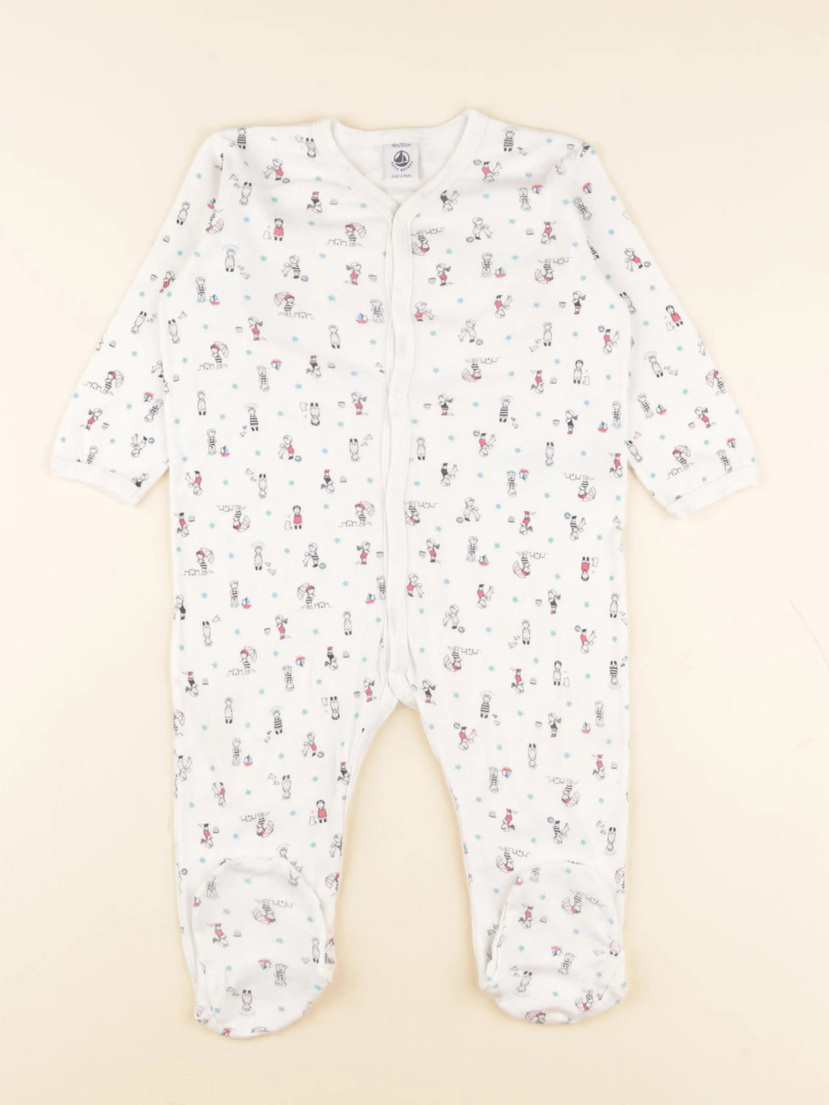 Petit Bateau - pyjama coton multicolore - 18 mois