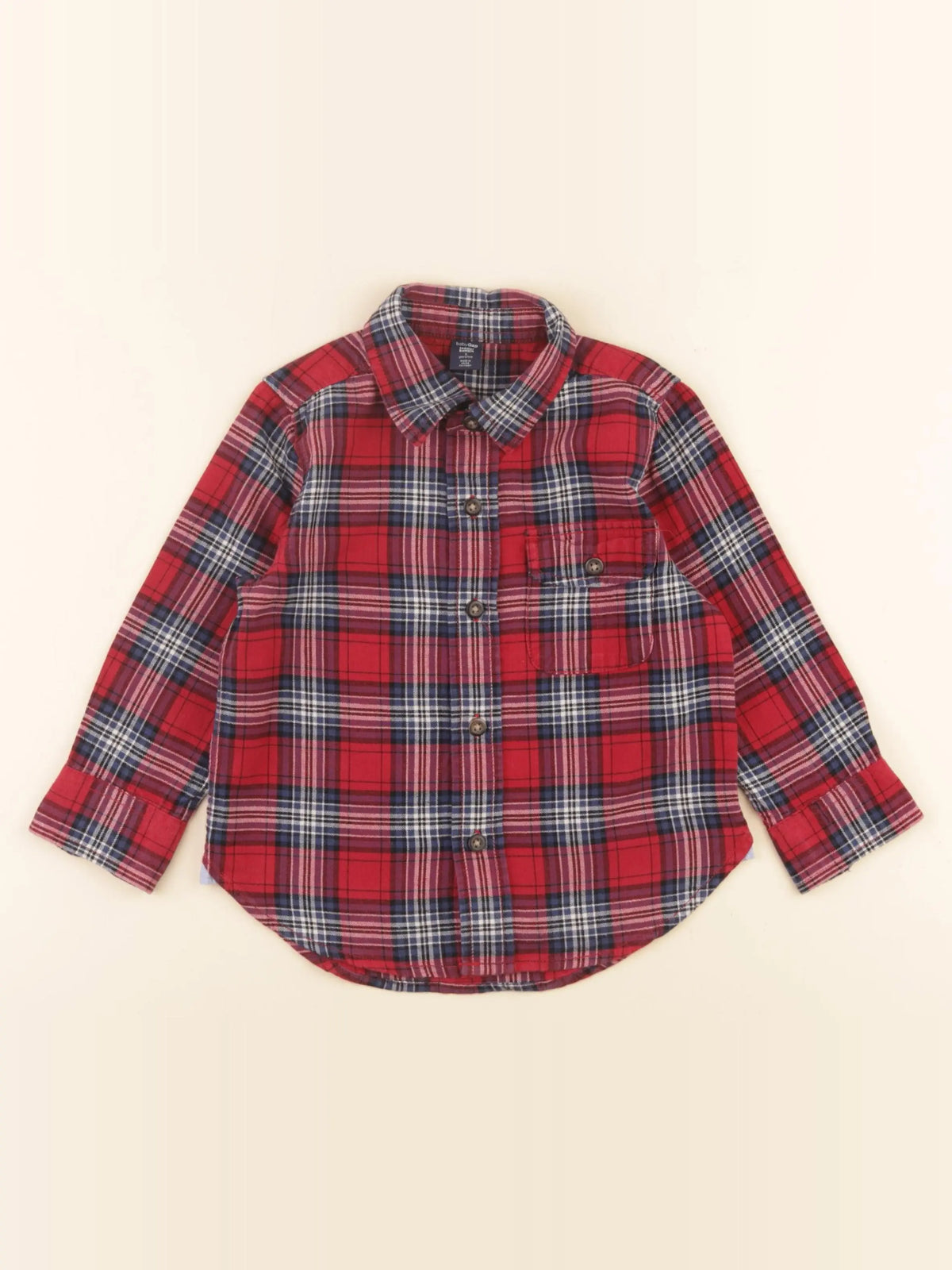 GAP - chemise bleu, rouge - 2 ans
