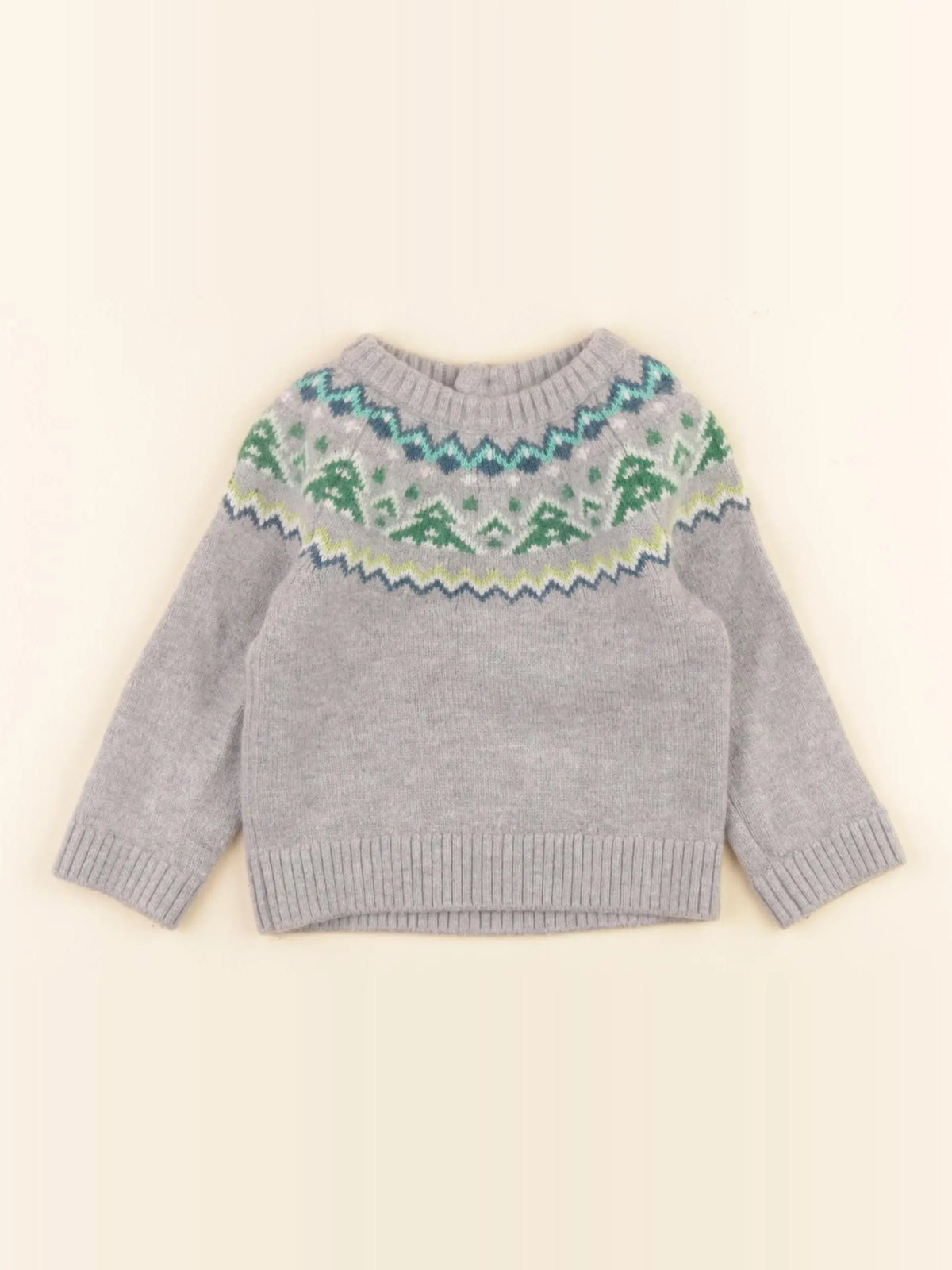 Jacadi - pull gris - 12 mois